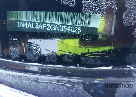 2016 Nissan Altima 2.5/2.5 S/2.5 Sl/2.5 Sr/2.5 Sv from USA, damaged, VIN 1N4AL3AP2GN354825